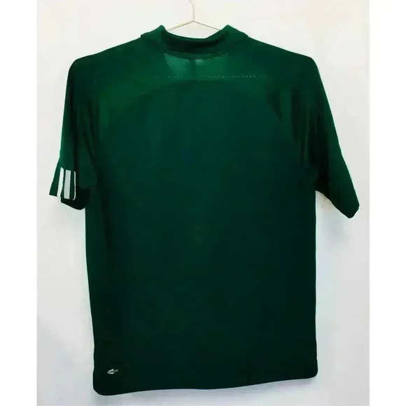 Adidas Mens Green Collared Short Sleeve Football Dri-Fit Polo Shirt Small - Picture 2 of 10